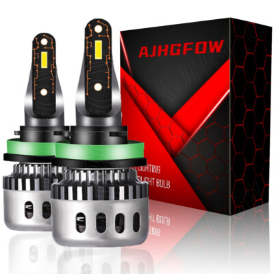 AJHGFOW H11 H9 H8 LED Headlight Bulb Low Beam Fog Light 120W 80000LM 6000K White