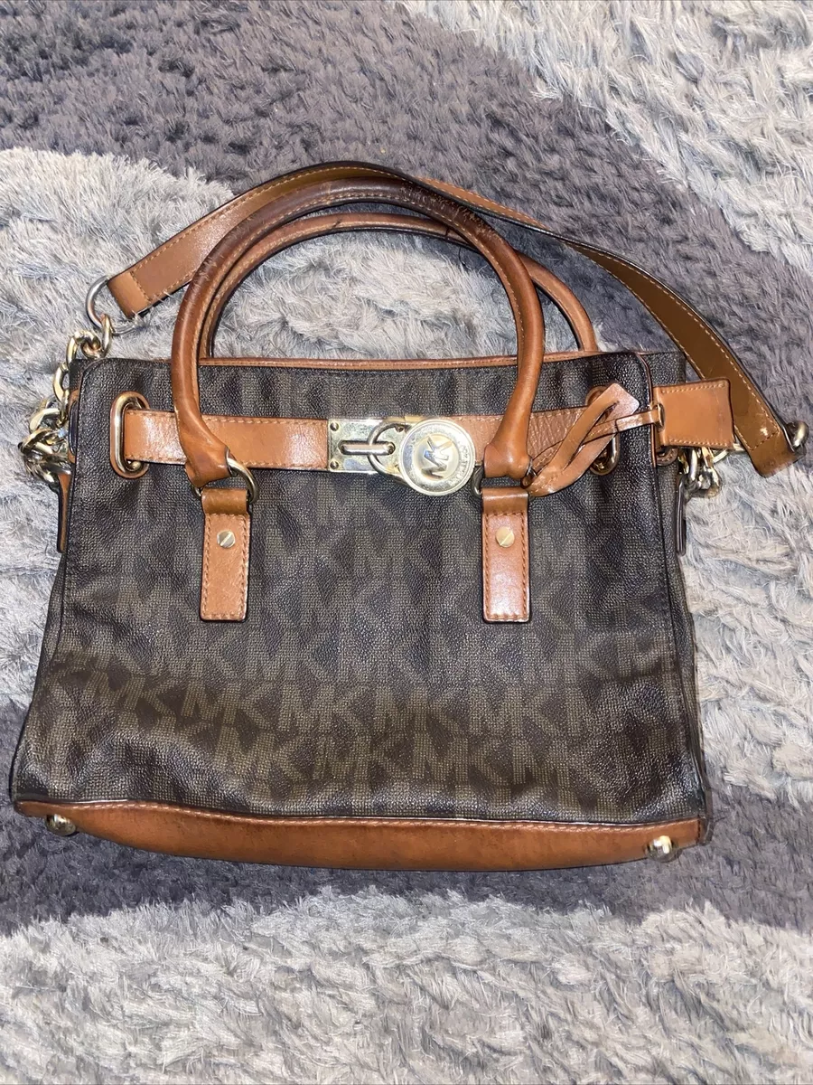 Michael Kors, Bags, Michael Kors Hamilton Large Signature Brown Tote