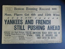 WWI Era Newspaper - Boston Evening Record - June 7 1918 - 4 pgs. 