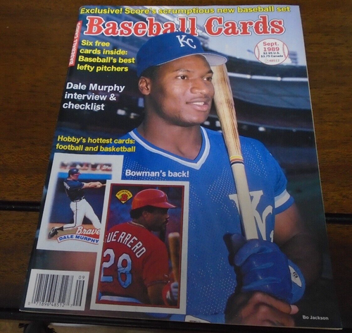 Baseball Cards Price Guide  Bo Jackson  Cover with insert cards 1989 September - Picture 1 of 4