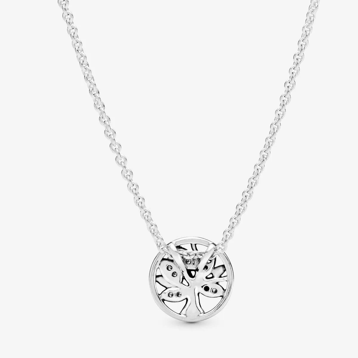 BRAND NEW Pandora Sterling Silver Sparkling Family Tree Necklace