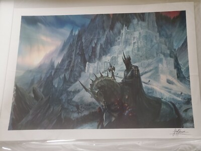 UMAN  & John Howe (not WETA)  EXCLUSIVE #82/88  Witchking Statue & Litho NISB