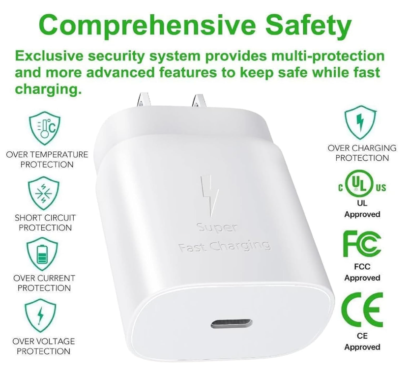 Original Samsung Galaxy S24 S23 S22 Ultra Super Fast Wall Charger