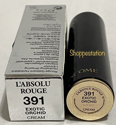 Lancome L'Absolu Rouge Lipstick Shade 391 EXOTIC ORCHID Cream 3.4g