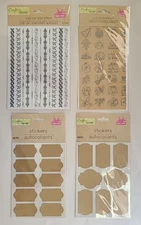 Scrappbooking - Crafter's Square stickers / transfers - Lot of 4