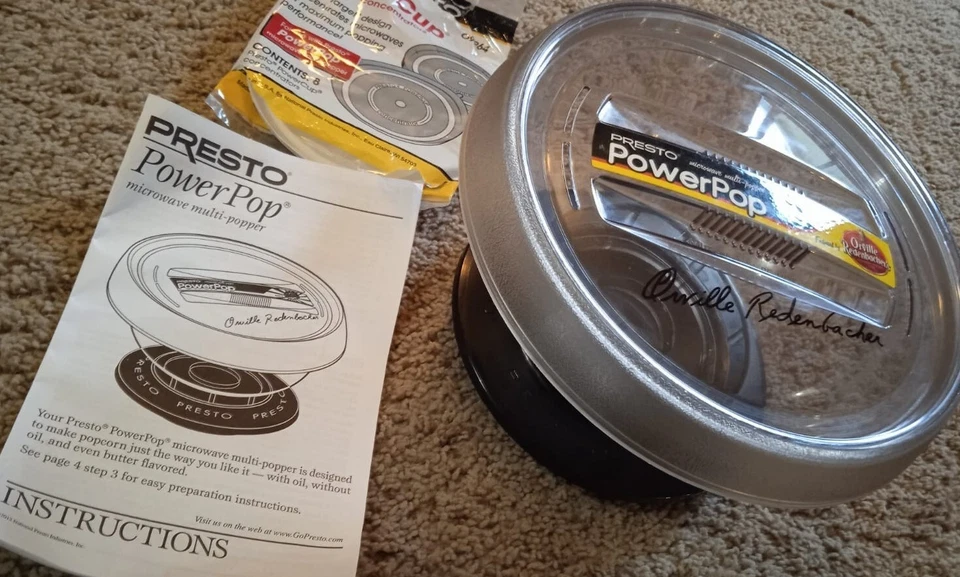 Palomitas Presto Power Pop Micro Multi-Popper Orville Redenbacher + Instrucciones Foto 4 de 4