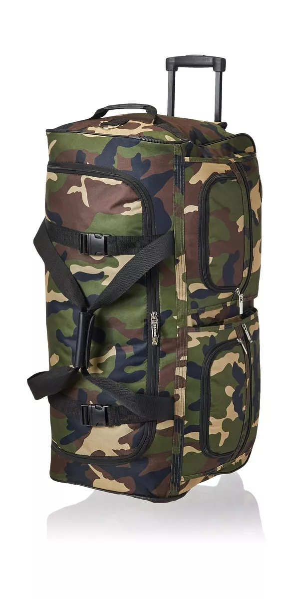 Rockland Rolling Duffel Traveling Bags Handle Wheels Heavy Duty