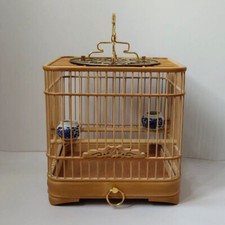 Exquisite Handmade Chinese Bamboo Wood Bird cage Birdcage