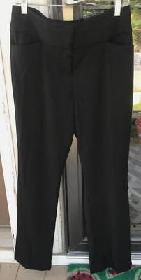 Maurices 8 Reg Mid Rise Boot Cut Black Dress Pants $39 New A8