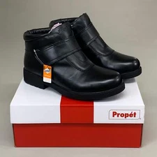 PROPET Tyler Strap Leather Boots M(D) Men's SZ 11 Black MBA003LBLKM-11