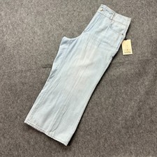 NYDJ Brigitte Wide Leg Capri Jeans Women's Size 10 Oceanfront Wash Lift Tuck NWT