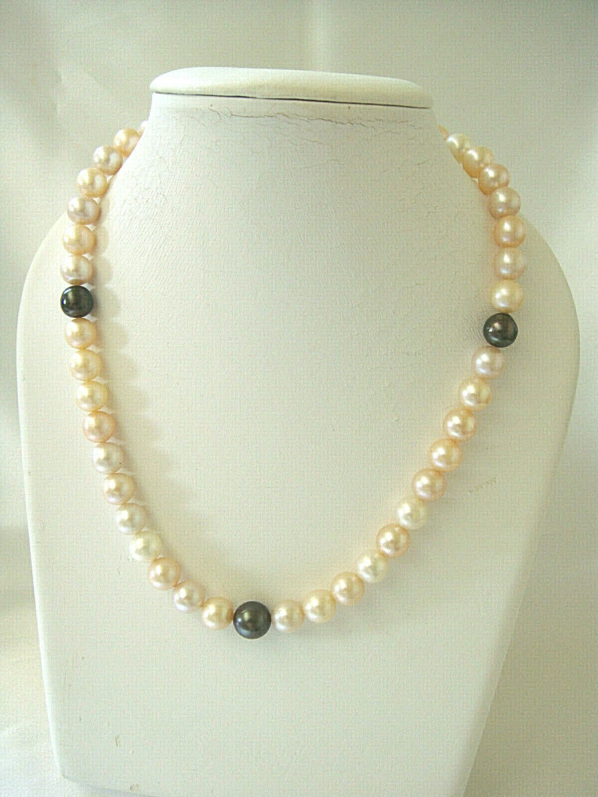 Collier perles de culture de Tahiti et d'eau douce de 9mm, bijoux en perles multicolores