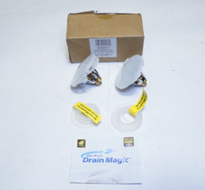 Lot of 2 Mer-Maid Drain Magic Universal Sink Stoppers Instantly Replace Stoppers
