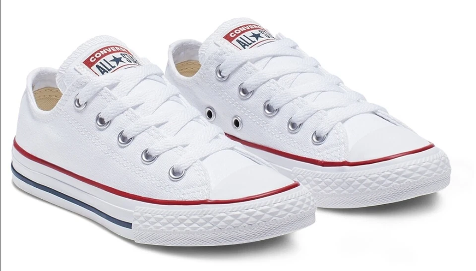 CONVERSE ALL STAR CHUCK TAYLOR SNEAKERS BASSA BIMBO/A 3J256C BIANCO - Immagine 4 di 4