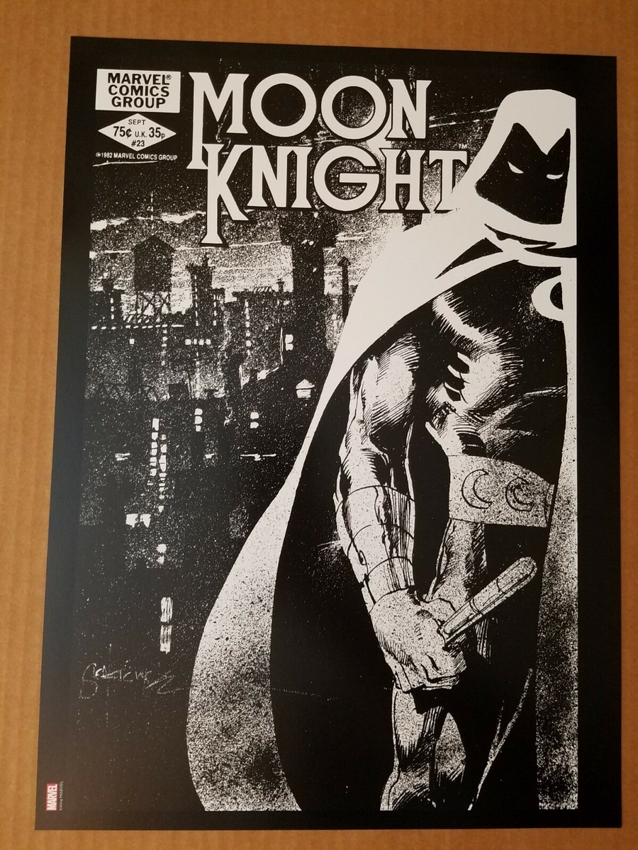 絵画 MOON RISE TIM COMIX MARTI 2019 Moon Knight 23 Morpheus Marvel Comics Poster by Bill Sienkiewicz