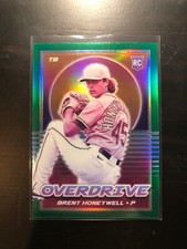 Brent Honeywell 2021 Panini Chronicles Overdrive Green Prizm RC 69/75 Rays PWE