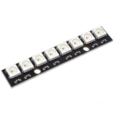 Black 8 Channel WS2812 5050 RGB 8 LEDs Light Strip Driver Board for   YL #A6-29