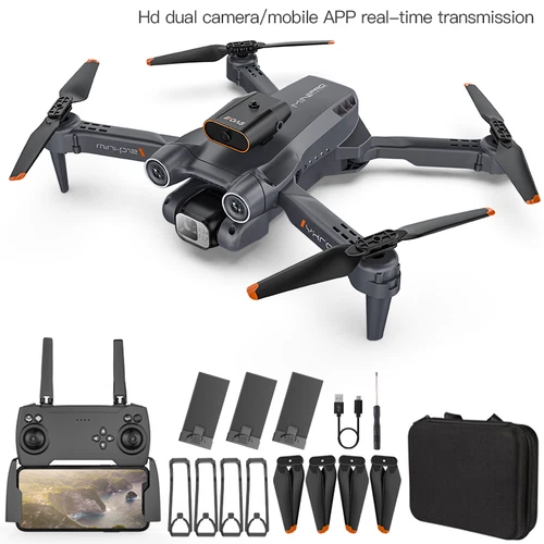 Newest Drone X Pro WIFI FPV 4K HD Dual Camera Foldable RC Quadcopter Gifts UK - Picture 2 of 11