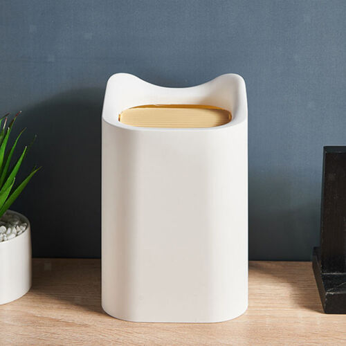 Pequeño cubo de basura de escritorio hogar baño papelera de reciclaje moda para oficina - Imagen 1 de 4