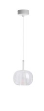Moderne Hängelampe 1x60W/E27 IP20 - Weiß matt, Durchsichtig