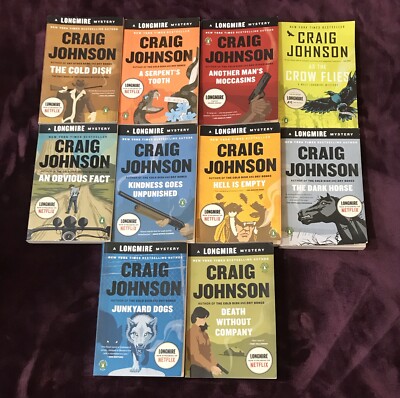 Craig Johnson Longmire Mystery Book Lot of 10 Cold Dish, Death Without Company