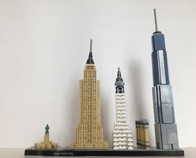 LEGO ARCHITECTURE NEW YORK CITY SKYLINE 21028 All Bricks with Manual - No Box