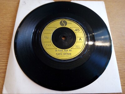 Plastic Bertrand  - Ca Plane Pour Moi - UK 1978 Sire 6078 616 Vinyl 7'' Single
