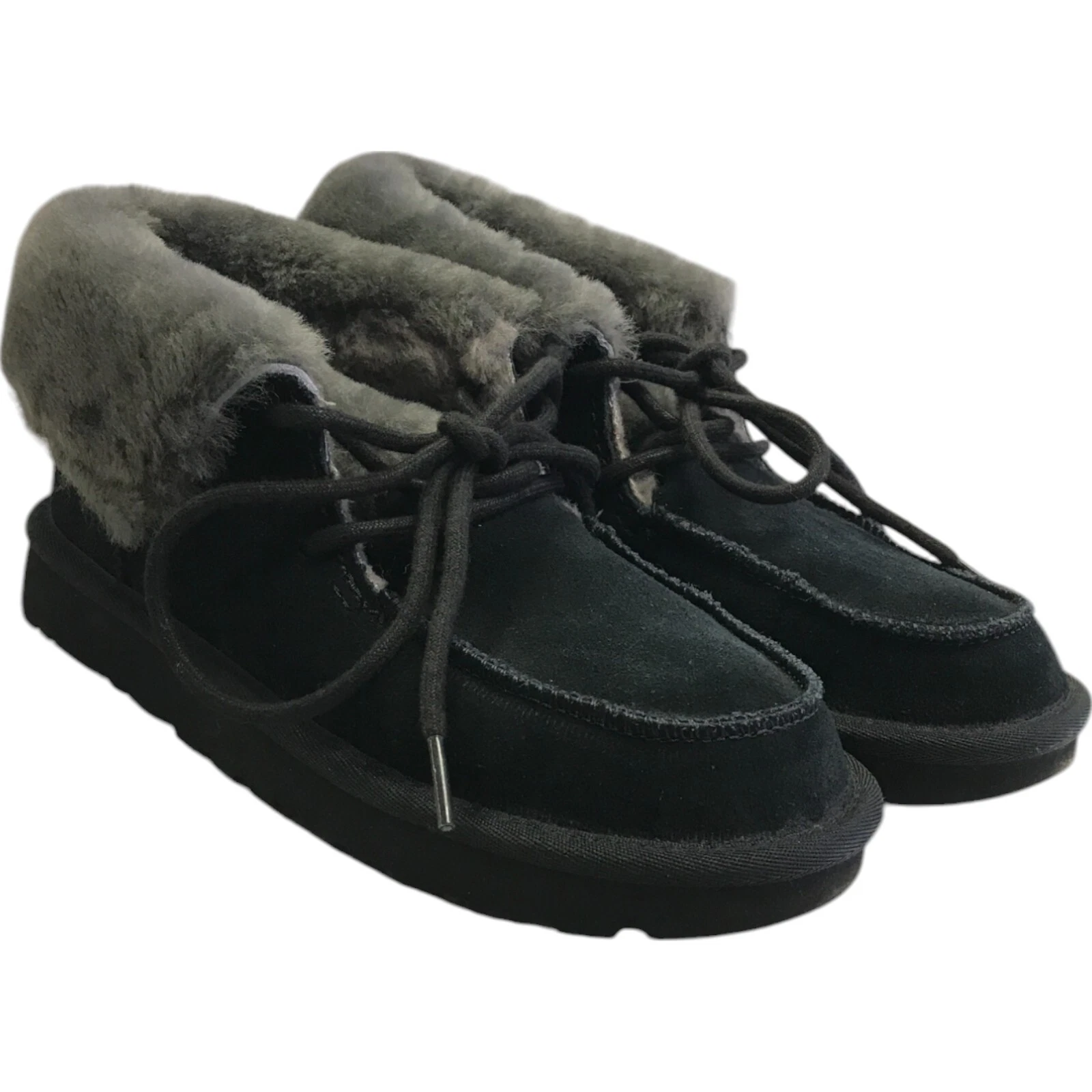 Stivali UGG donna Diara nero shearling chukka scarpa alla caviglia donna 7 NUOVI