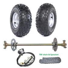 29" Rear Live Axle Kit +6''Wheels+Brake Assembly For Quad ATV Go Kart Mini Bike 