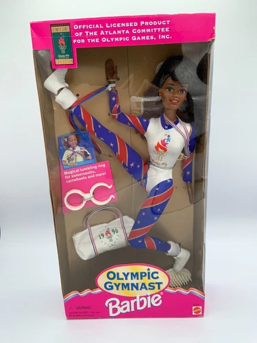1995 Mattel Vintage Olympic Gymnast African American Barbie Doll