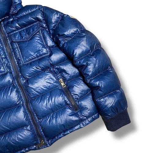 Moncler Kids Boys Blue Down Jacket Size 10 Years - Picture 3 of 16