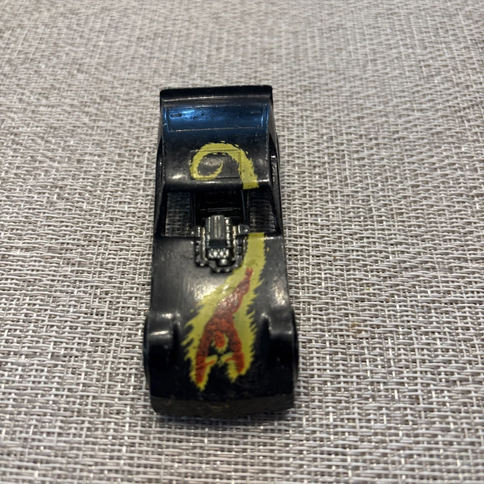 Coche Antorcha Humana Hot Wheels Vintage 1977 Negro Héroes Hong Kong Dragster Coche Divertido Foto 2 de 4