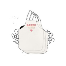 3 PK White Canvas Aprons