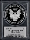 2017-W $1 American Silver Eagle PCGS PR70DCAM - John Mercanti Signature