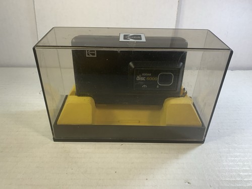 Fotocamera a disco Kodak 6000 vintage con vetrina originale da negozio made in USA rara - Foto 8 di 16
