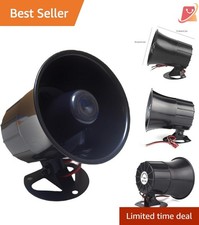 Wired Alarm Siren Horn 15W 120dB DC 6-12V Security Alarm System Loud Noise