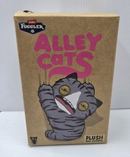 FUGGLER Alley Cat Bag Charm - Cheezee WHITE Cat keychain Unopened Bag w/box