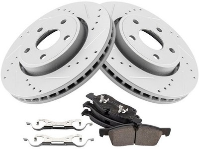 For 2017-2019 Dodge Durango Brake Pad and Rotor Kit Front 25316NTFS 2018 3.6L V6