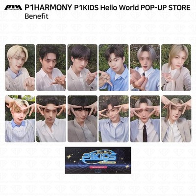 P1Harmony P1KIDS POP-UP Hello, World! Benefit Photocard Bookmark