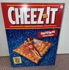 Cheez-It Pool Float  Extra Large 60x60x6 Inflatable Snack Shaped Floatie NEW