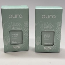 Pura Smart Vial Linens Surf Fragrance Refill 2 Pack New Sealed