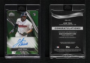 2024 Topps Chrome Black Green Refractor /99 Jose Tena José Rookie Auto RC