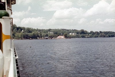 Lake Champlain Ferry Valcour Port Kent NY Vermont 1956 35MM Red Kodachrome Slide