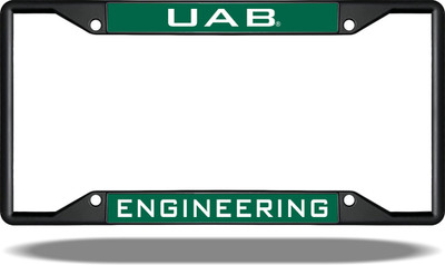 UAB ENGINEERING Black License Plate Frame