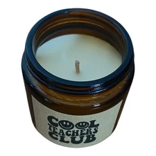 Cool Teachers Club 3.5oz Scented Candle Teacher Gift Idea Thanksgiving Christmas