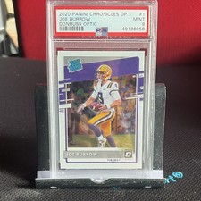 Panini 2020 Chronicles Donruss Optic Joe Burrow Rookie PSA 9 LSU Tigers