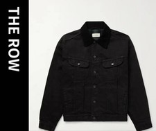 THE ROW Joret Black Denim Jacket Size S