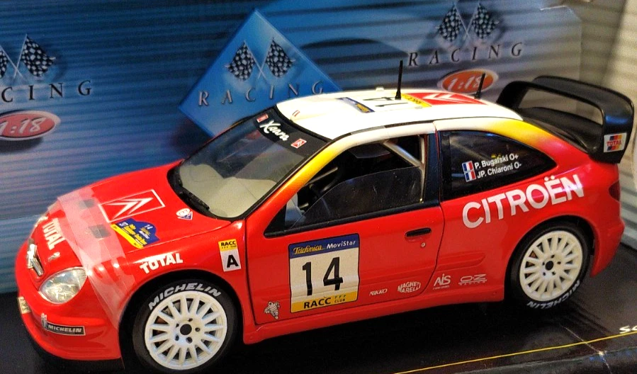 SOLIDO USATO 1:18 AUTO DIE CAST CITROEN XSARA T4 WRC 2001  #14 BUGALSKI ART 9021 - Immagine 4 di 4