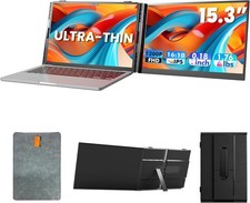 Laptop Screen Extender, Ultra-Thin 15.3" FHD 1080P 16:9 Portable Monitor