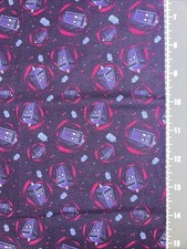 Dr Who Tardis Custom Cotton Fabric FQ 18  By 28  New